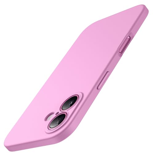JETech Slim Case for iPhone 16, Pink | Camera Lens Protection, Soft TPU Design, Matte Finish, Shockproof Protection - color: Pink, size: iPhone 16