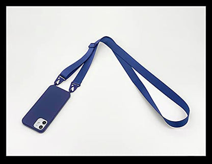 Compatible with iPhone 6/7/8/SE2/SE3,Crossbody Phone Case with Lanyard Cute Soft Silicone Case with Adjustable Shoulder Strap Shockproof Protector Compatible with Women Girls Brick Blue - color: Brick Blue, size: iPhone 6/7/8/SE2/SE3