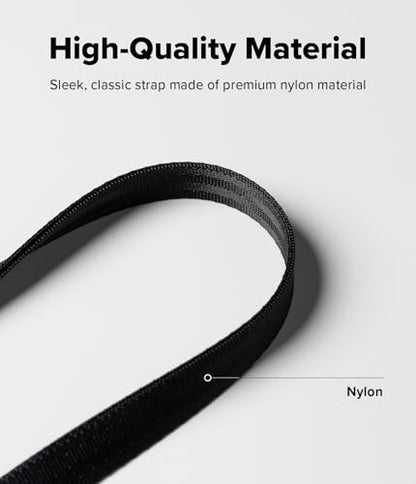 Ringke Phone Lanyard for iPhone 17 Pro Max and Most Smartphones [One-Touch Buckle] Shoulder Strap Adjustable Sturdy Universal Phone Crossbody Neck Lanyard for Travel Essentials - Black - color: Black