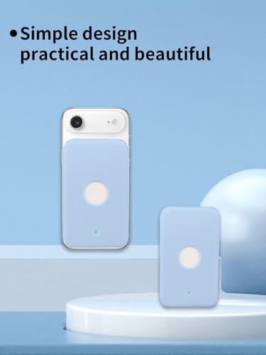 Compatible with Apple iPhone Air MagSafe Battery,UYRUREL Premium Silicone Shockproof Protection Ultra-Thin Design, Comfortable and Skin-Friendly,SkyBlue. - color: SkyBlue