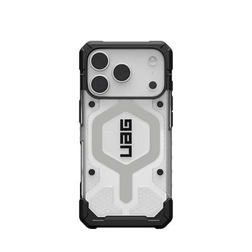 URBAN ARMOR GEAR UAG Designed for iPhone 17 Pro Case Pathfinder Clear - Compatible with MagSafe Military Grade Protective Cover, Ice/Silver - color: Pathfinder Clear - Ice/Silver