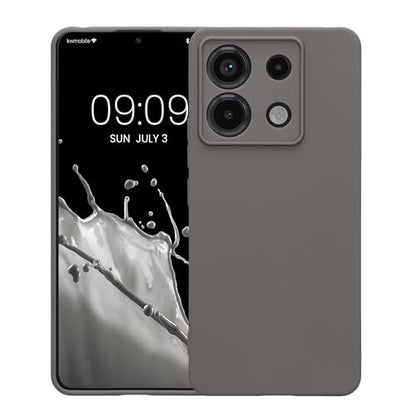 kwmobile Case Compatible with Xiaomi Redmi Note 13 Pro 5G / Poco X6 5G Case - Protective Slim TPU Phone Cover - Soft Matte Finish - Stone Dust - color: Stone Dust, size: Redmi Note 13 Pro 5G / Poco X6 5G