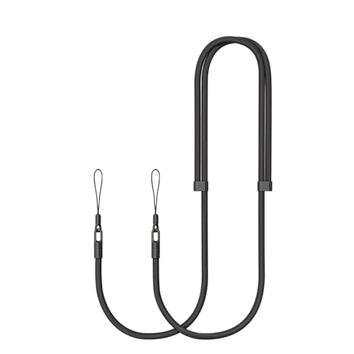 Thickened Crossbody Strap, Shoulder Neck Camera Phone Strap, Black - color: Black