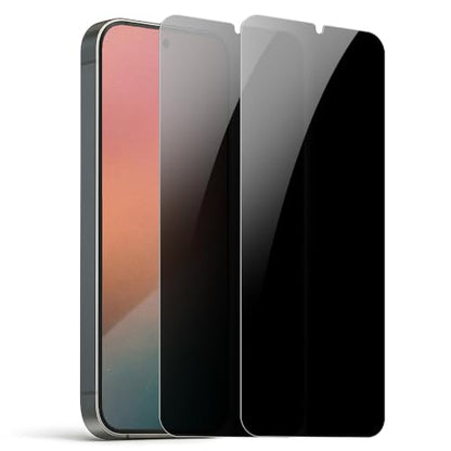 2 Pack DIACUBE Privacy Screen Protector for Samsung Galaxy S26 [27° Anti-Spy] Ultra Thin 9H Dual-Glass Coated PET Film [Fast Fingerprint Unlock] [Unbreakable] Scratch Resistant, Easy Install with Alignment Jig - size: Galaxy S26