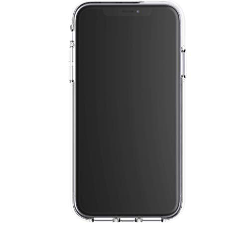 ZAGG Gear4 Crystal Palace Compatible with iPhone 11 Case, Advanced Impact Protection with Integrated D3O Technology, Anti-Yellowing, Phone Cover – Transparent - size: iPhone 11, style: Without Magsafe