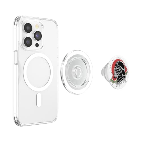 Star Wars Darth Vader Floral Classic Tattoo Design PopSockets PopGrip for MagSafe - style: Magnetic PopGrip