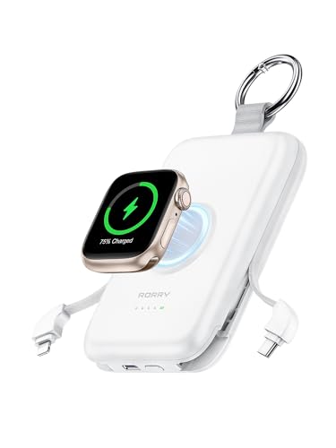 RORRY CharmGo Portable Charger, 10000mAh 20W Fast Charging Power Bank - color: White
