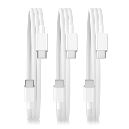 JIUWFOX 3Pack 3ft USB C to USB C Cable 60W Fast Charging for iPhone 17/17 Pro/17 Pro Max/16 Pro/15 Pro Max, iPad Pro/Air/mini - size: 3ft+3ft+3ft