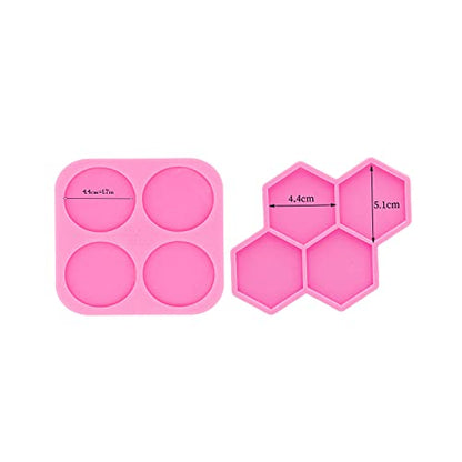 Super Glossy Resin Mold Phone Grip Epoxy Molds, Silicone Molds for Badge Reel DIY Telephone Stands Design (YMDY0533+DY1123) - color: YMDY0533+DY1123