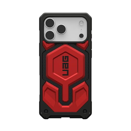 URBAN ARMOR GEAR UAG Designed for iPhone 17 Pro Max Case Monarch Pro - Compatible with MagSafe Military Grade Protective Cover, Crimson - color: Monarch Pro - Crimson