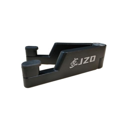 JZD Cell Phone Stand for Desk - Adjustable Angle Foldable & Portable Holder with Stable Base for All Smartphones ﻿ - color: Black