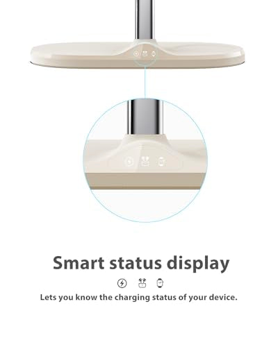 3 in 1 Wireless Charging Station for Apple Devices with MagSafe - color: Warm Gray, size: Included adapter