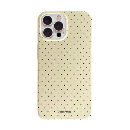 inewateri Compatible with iPhone 16 Pro Max Case with Cute Fashion Polka Dot Aesthetics Design Simple Cases for Soft TPU Slim Protection Cover-Lemon-Yellow - color: Yellow, size: iPhone 16 Pro Max