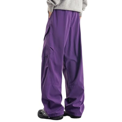 Men Cargo Pants Ripstop Heavy Duty Tactical Water Resistant Deep Pockets Job Site Utility BDU Tactical Pants for Men - color: A Purple, size: Medium