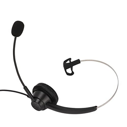 H360-3.5 Single Sided Business Headset, Monaural Telephone Headset with Noise Reduction Microphone, Lightweight Comfortable Call Center Headset for 3.5mm Jack Devices