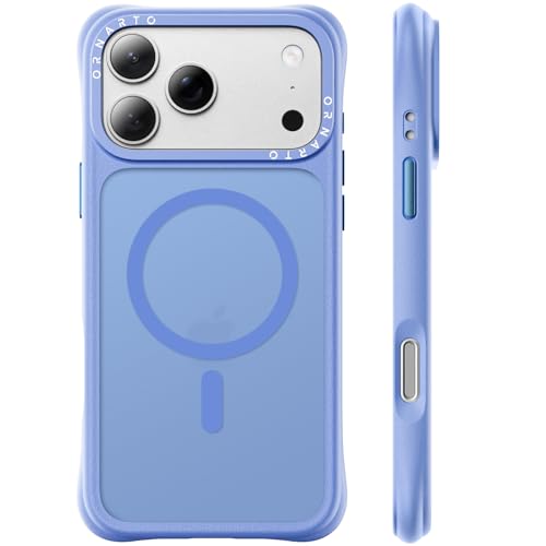 ORNARTO Magnetic for iPhone 17 Pro Max Case, Translucent Matte, Sea Blue | 20FT Military-Grade Drop Protection, Compatible with MagSafe, Slim & Lightweight, AirBuffer Corners, Gecko-Grip Interior - color: Sea Blue
