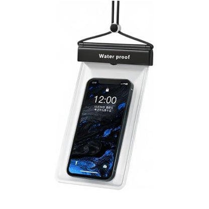 Mobile Phone Waterproof Bag Touch Screen Takeaway Swimming Protection Cover Black - color: black
