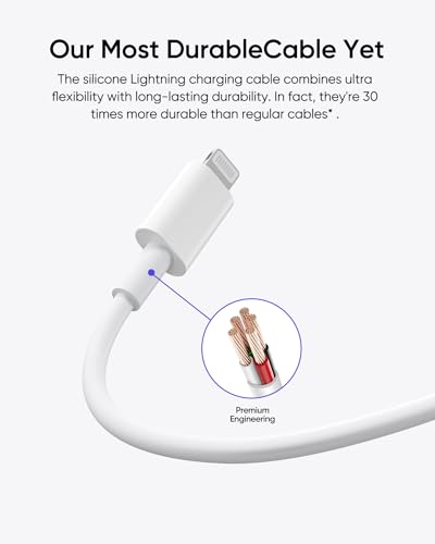 iPhone Charger 5 Pack 6FT USB C to Lightning Cable【Apple MFi Certified】iPhone Charger Fast Charging iphone lightning cable iphone charger cord for iPhone 14/13/12/12 Pro Max/11/Xs Max/XR/X,AirPods Pro