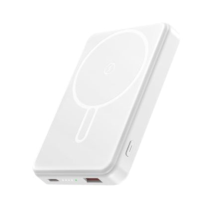 Magnetic Portable Charger Power Bank 12000mAh MagSafe Compatible Battery Pack 22.5W USB C Fast Charging Wireless Battery Pack Phone Charger for iPhone 17/16/15/14/13/12 All Series White - color: White