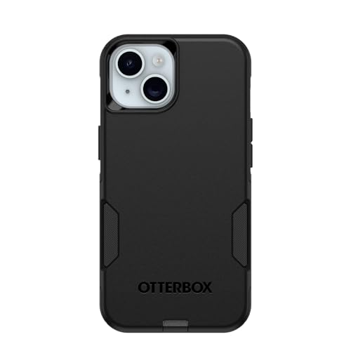 OtterBox iPhone 17e, 16e, 15, 14, & 13 Commuter Series Case - Black, Slim & Tough, Pocket-Friendly, with Port Protection - Thin & Protective iPhone Case, Dual-Layer, Impact Absorbing iPhone Case - color: Black