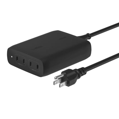 Belkin 200W 4-Port GaN USB C Charger Block, Fast Charging for MacBook - color: Black