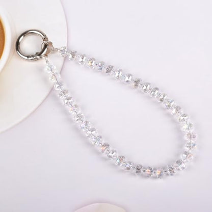 TENOC Beaded Phone Wrist Strap, Clear - color: C-clear
