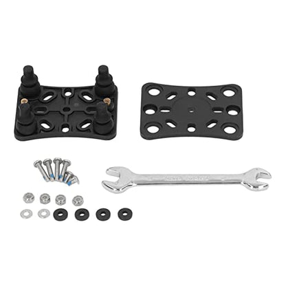 Motorcycle Phone Mount with Shock Absorber | Vibration Dampener Covers Your Phone | Universal Phone Holder for ATV/UTV/Off - Road Motorcycle | Black, Easy Installation Kit