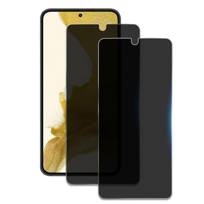 Privacy Screen Protector for Samsung Galaxy S22/S23 5G, Shatterproof Tempered Glass Accessories, Anti Spy Tempered Glass Film, Case Friendly Ultra Resistant 9H Hardness Anti-Glare HD Black -2 Pack