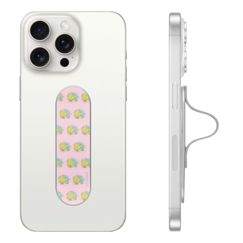 Momostick Premium Flatstick Collection, Slim Phone Grip and Stand, Adjustable Finger Loop Holder for All Smartphones, Universal and Pocket-Friendly Selfie Stand - color: Zoopia Elephant