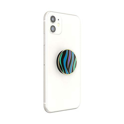PopSockets Adhesive Phone Grip, Holder, Phone Stand, Enamel - Wild Stripe - color: Wild Stripe, style: Adhesive