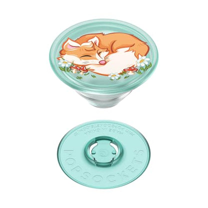 PopSockets Adhesive Phone Grip, Holder, Phone Stand, Plant-Based - Sleepy Fox - color: Sleepy Fox, style: Adhesive