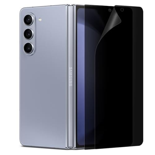 2 Pack Anti Glare Matte Privacy Screen Protector Compatible with Samsung Galaxy Z Fold 5 [Front Screen Only] EPU+TPU Hybrid Film, Anti Fingerprint, Self-Healing,Case Friendly, Easy Installation - size: Galaxy Z Fold 5