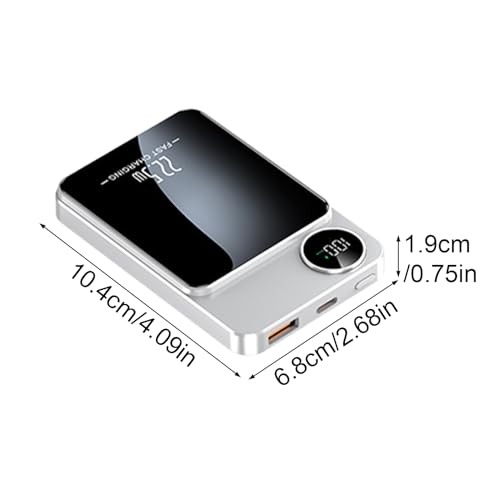 Wireless Charging Pad - Fast and Efficient Power for Phones | Slim Non Skid Base, LED Indicator, Portable Charger for Home Office Use, Supports 4.09 × 2.68 × 0.75 in