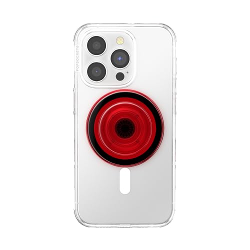 PopSockets Phone Grip for MagSafe, Magnetic Holder- Danger Red - color: Danger Red, style: MagSafe