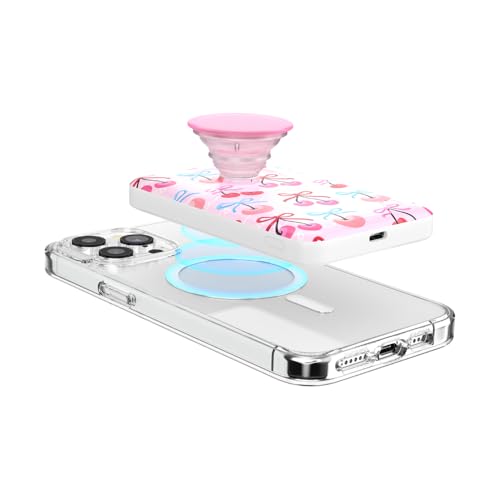 PopSockets PowerPack Phone Charger with MagSafe- Cherry Bows - color: Cherry Bows
