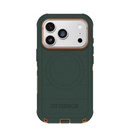 OtterBox iPhone 17 Pro Defender Pro Series Case - Green Intrigue | Tough, Rugged & Durable iPhone Case, Snaps on MagSafe, Multi-Layer, Impact Absorbing iPhone Case - color: Green Intrigue, style: iPhone 17 Pro