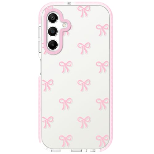 Dumkery Girly Phone Case Compatible with Samsung Galaxy A15 5G, Cute Bow Aesthetic Pattern Galaxy A15 4G Cases, Soft Clear TPU Shockproof Bumper Cover for Girls Women - size: Samsung Galaxy A15