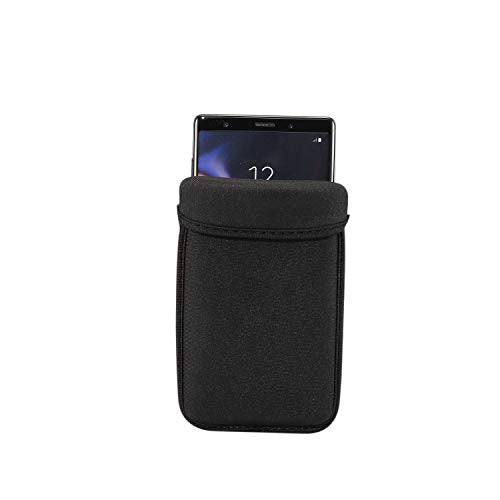 ZORSOME for Sony Xperia 1,Xperia 10 Plus Phone Bag, Universal Neoprene Shockproof Pouch Sleeve Case for Huawei Mate 20X, for Honor X30 Max,V30 Pro,for ZTE Axon 30 Black - size: 7.2 inch