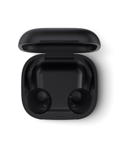 Replacement Charging Case Compatible with Powerbeats Pro 2: Wireless Charger Case with Bluetooth Pairing Button, 600mAh Battery, USB-C Charging Cable Included - color: Powerbeats Pro 2 Black