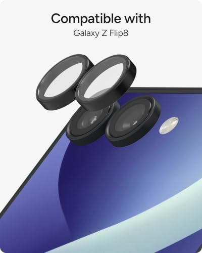 ZAGG Glass Elite Samsung Galaxy Z Flip8 Camera Lens Protector - color: Black, size: Samsung Galaxy Z Flip8