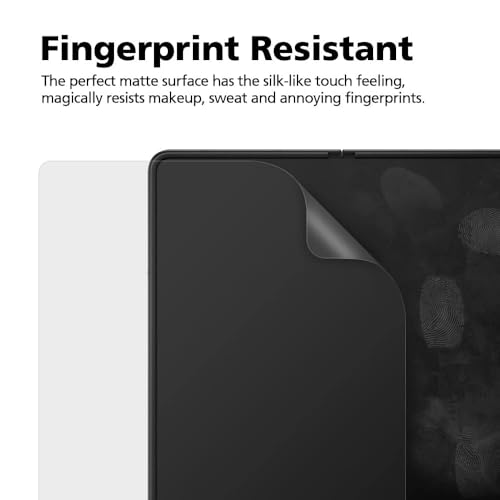 [3+3] for Samsung Galaxy Z Fold 5, Paperfeel Anti-Glare Matte Screen Protector, 3 Pack Inside Paperfeel Film + 3 Pack Front Anti-Glare Matte Film, Anti-Fingerprint, Self-Healing, Bubble Free Easy Installation with Alignment Applicator - size: Galaxy Z Fol