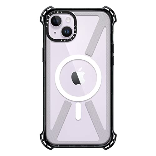 CASETiFY for iPhone 14 Plus Case - Bounce Compatible with MagSafe | Shockproof | 21.3 ft. 6x Military Grade Drop Protection | Black - color: Clear Black, size: Iphone 14 Plus (6.7")