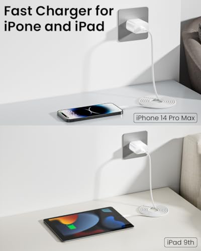 20W Fast Charger for iPad 9th/8th/7th/6th Generation, Apple MFi Certified - size: 1Pack 6FT