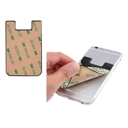 Green Leaf Phone Wallet Cute Sage Green Card Holder Compatible with Most Of Cell Phone Adhesive Card Holder for Phone Wallets Pouch - color: Floral