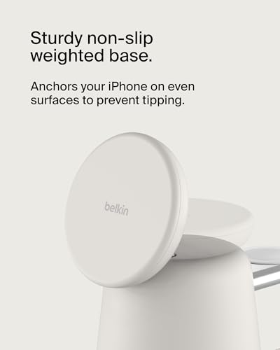 Belkin MagSafe 15W 2 in 1 Wireless Charging Dock, Fast Charger - color: Sand, style: Gen 1