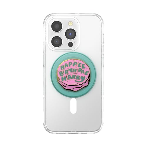 PopSockets Phone Grip for MagSafe, Magnetic Holder- Happy Bday Harry - color: Enamel Birthday, style: MagSafe