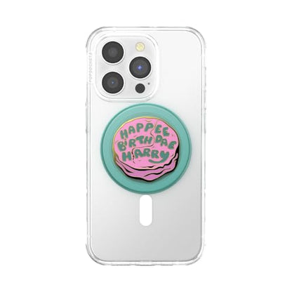 PopSockets Phone Grip for MagSafe, Magnetic Holder- Happy Bday Harry - color: Enamel Birthday, style: MagSafe