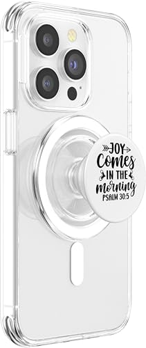 Joy Comes in The Morning Men and Women Thankful Grateful PopSockets PopGrip for MagSafe - style: Magnetic PopGrip