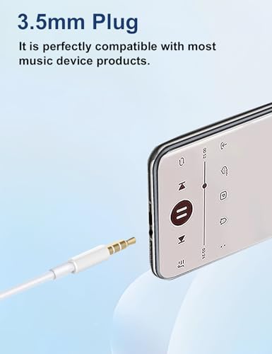MAS CARNEY Wired Earbuds for Back to School, PC, Work & Study, Zero-Latency - color: Black