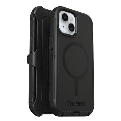 OtterBox iPhone 17e & iPhone 16e (Only) - Defender Series MagSafe Case - Black - Built-in Magnets - Screenless - Rugged & Durable - with Port Protection - Holster Clip Included - Non-Retail Packaging - color: Black, style: MagSafe
